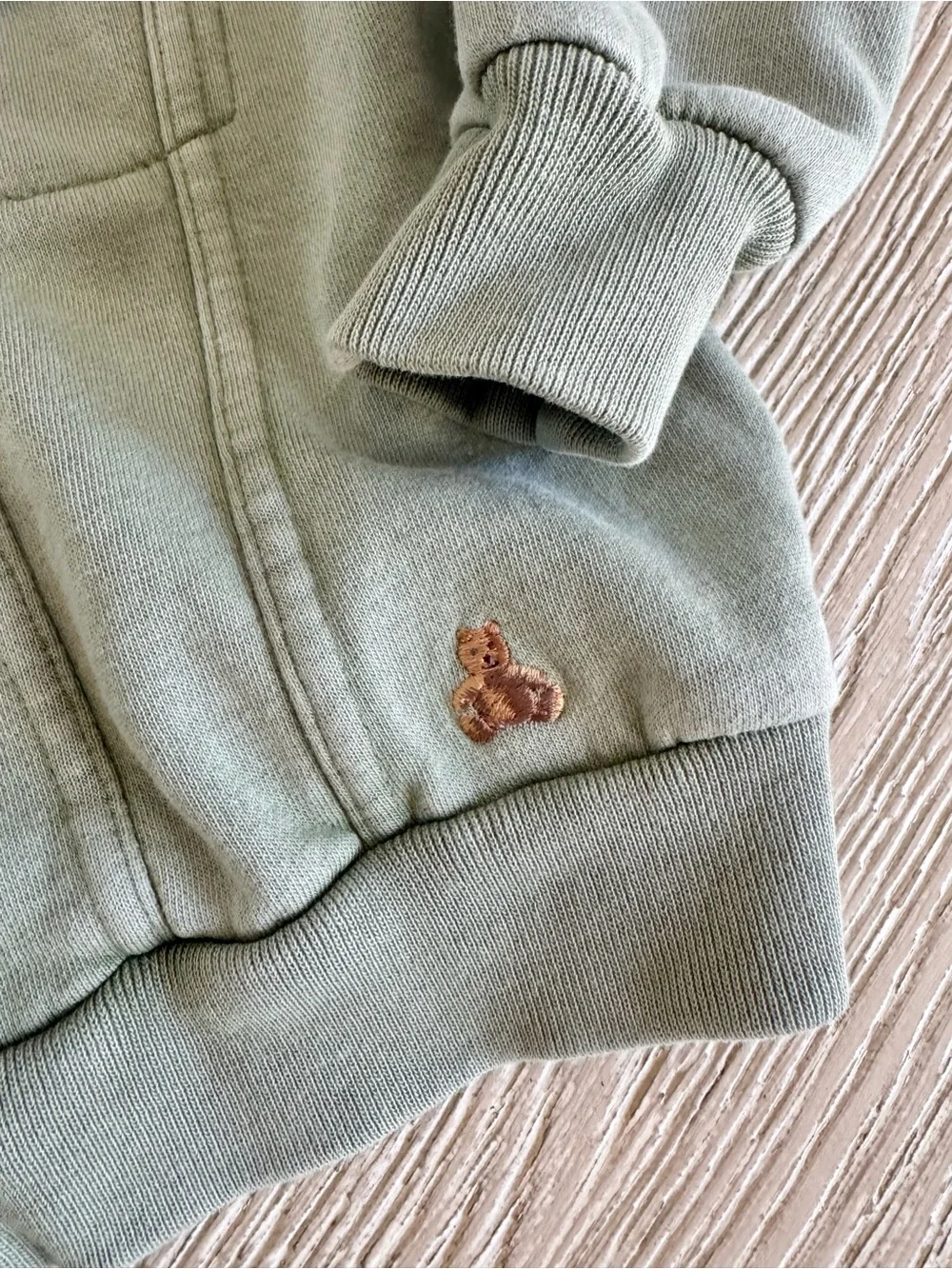 GAP kids fleece lined green hoodie, 2T